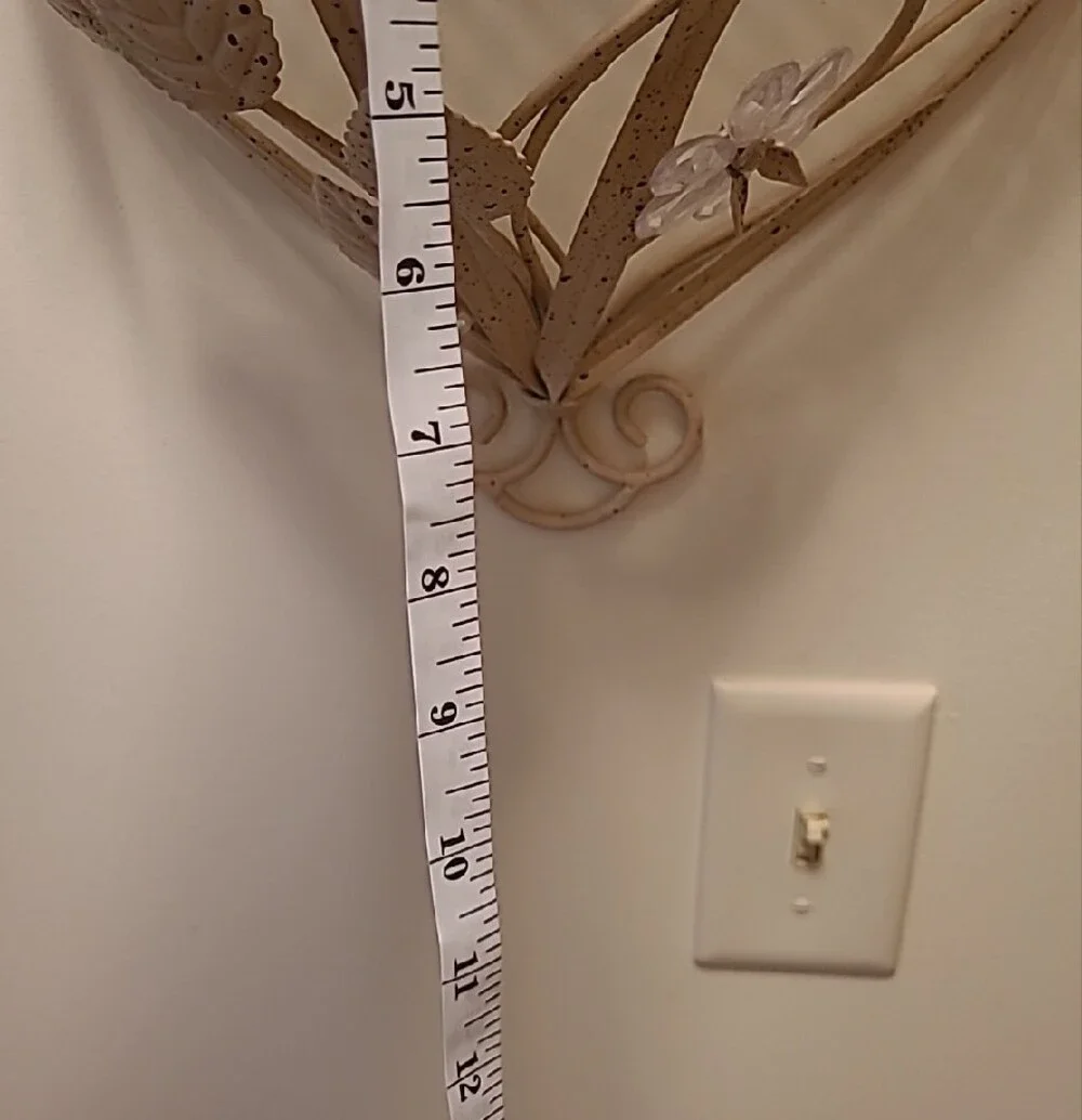 Metal Wall Shelf Cream Color